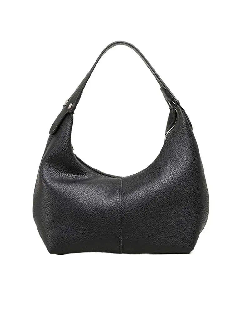 petit sac porté épaule noir matte