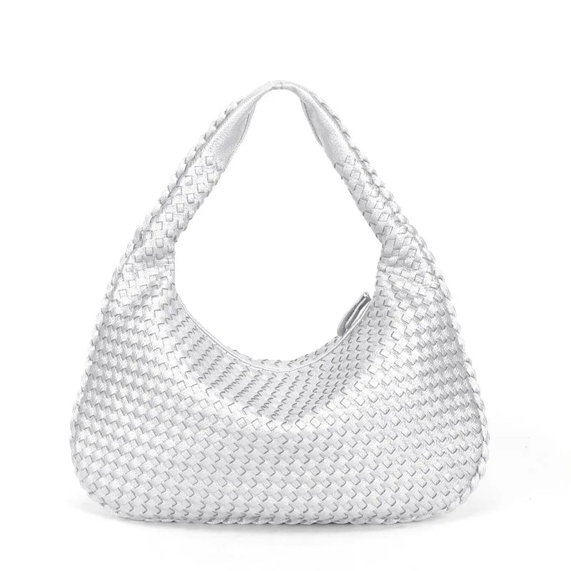 sac tressé argenté