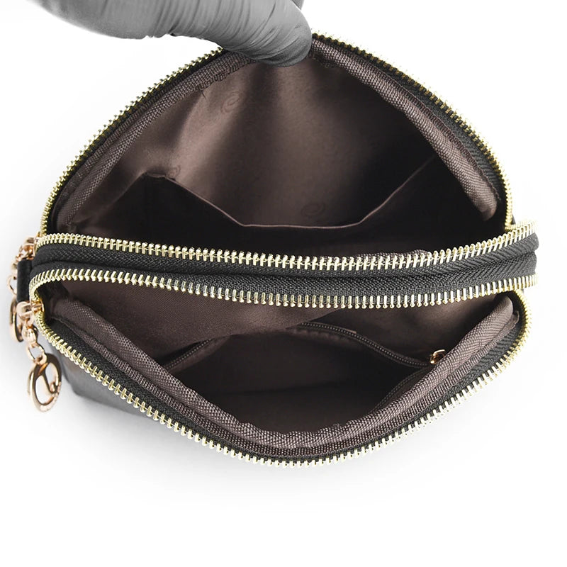 intérieur sac a bandouliere noir en similicuir