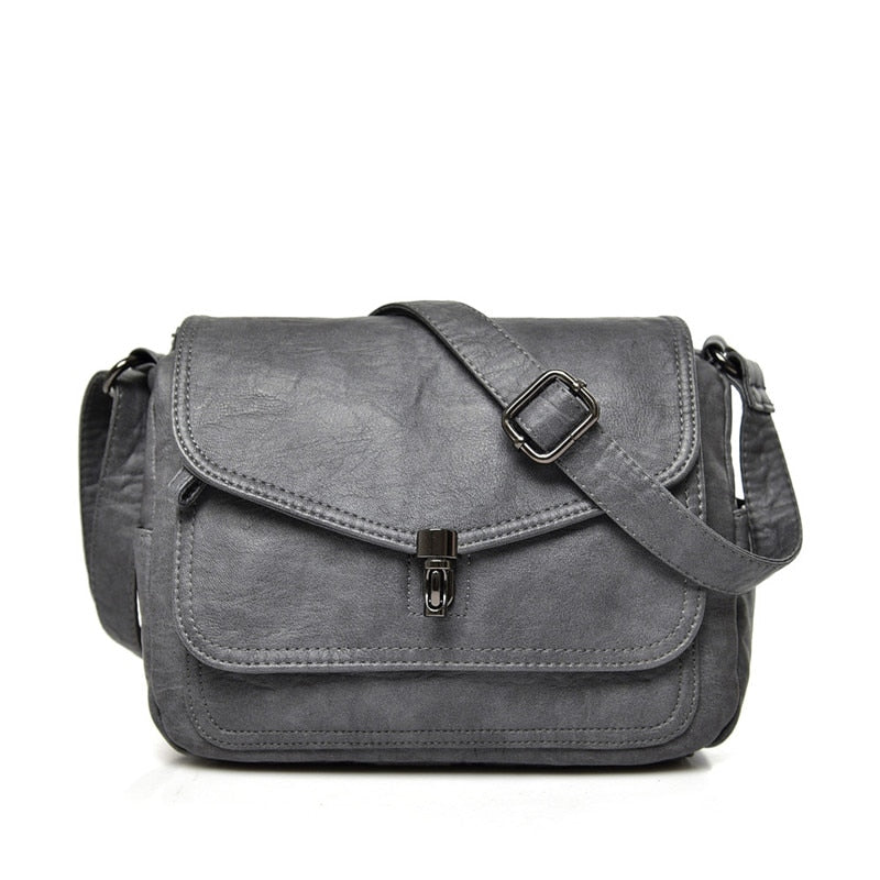 sac a main femme besace cuir gris clair