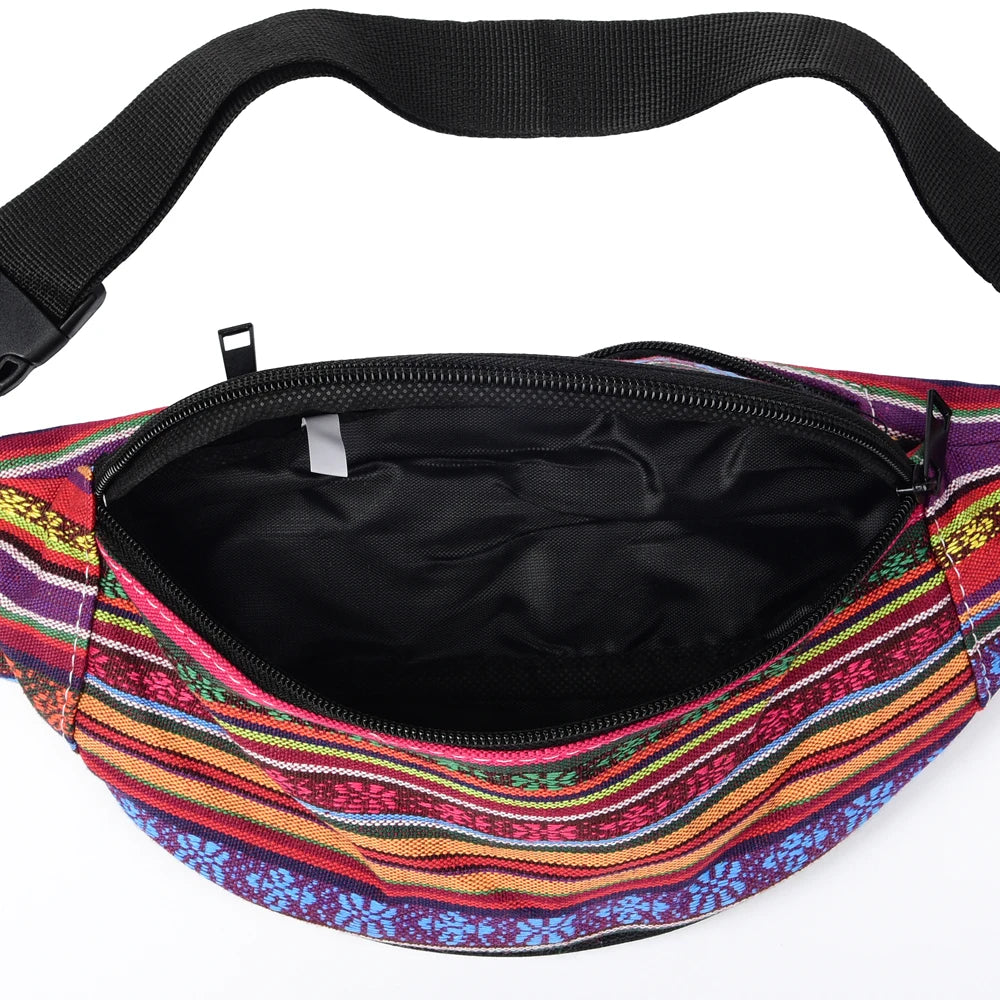 sac banane tissu coloré