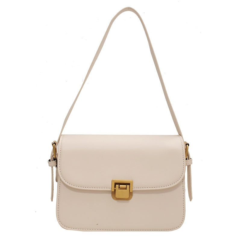 sac bandouliere carre creme