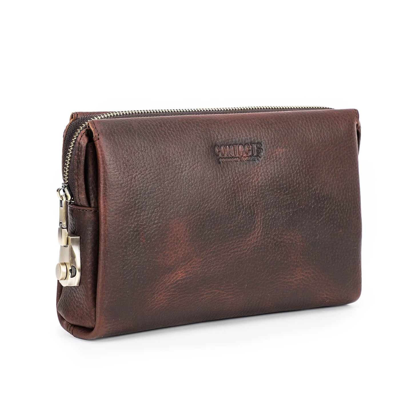 pochette homme luxe marron