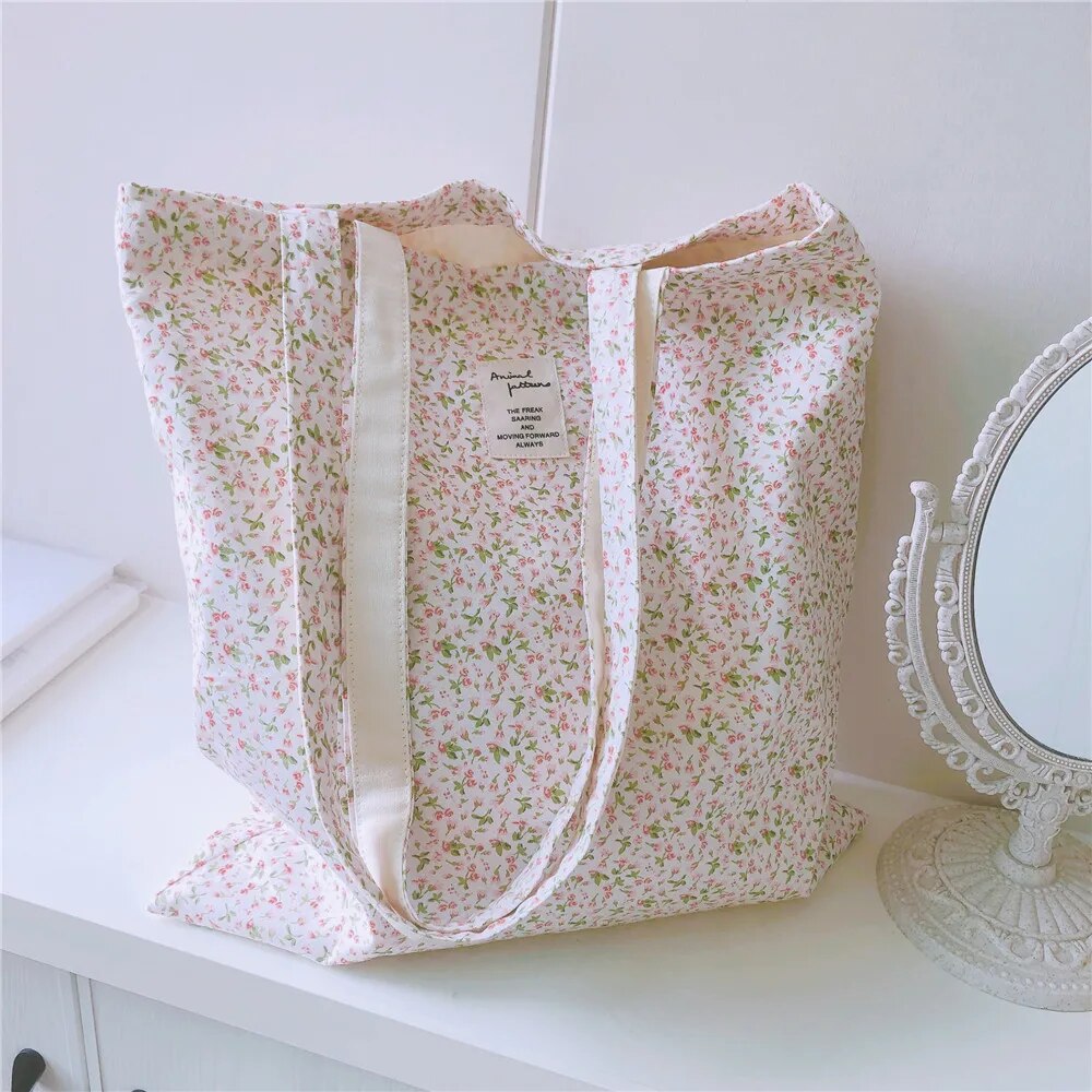 tote bag fleurs elegant