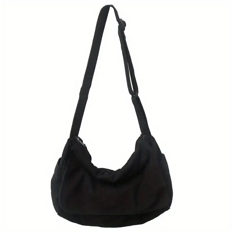 sac bandouliere tissu noir
