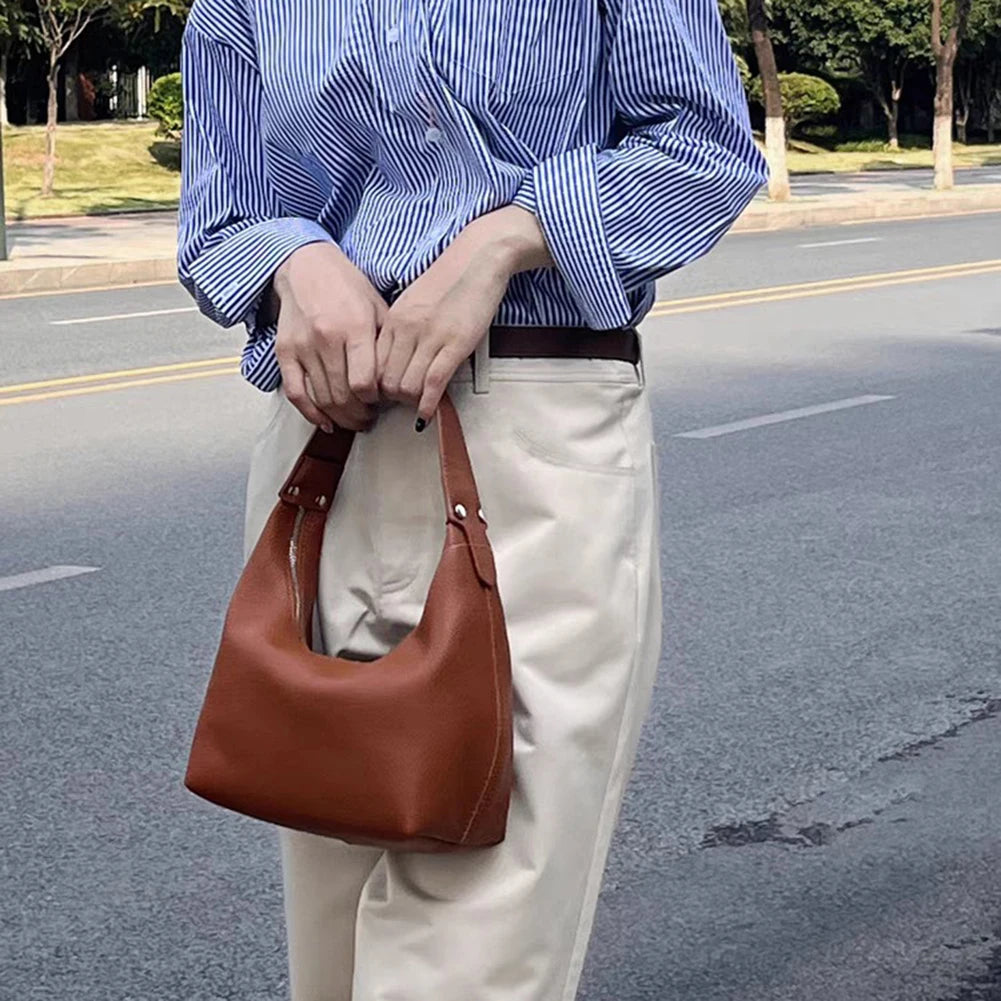 petit sac porté épaule marron