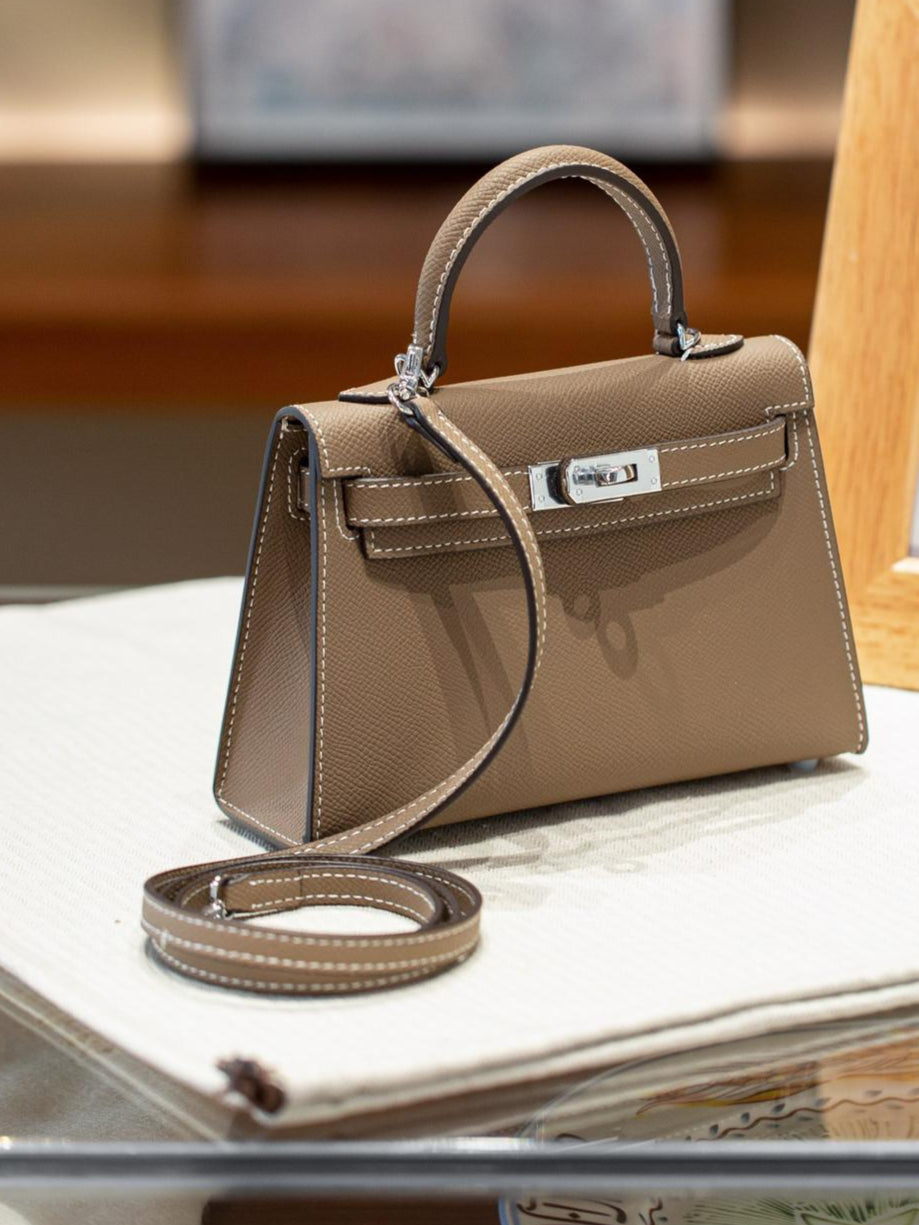 petti sac en cuir marron