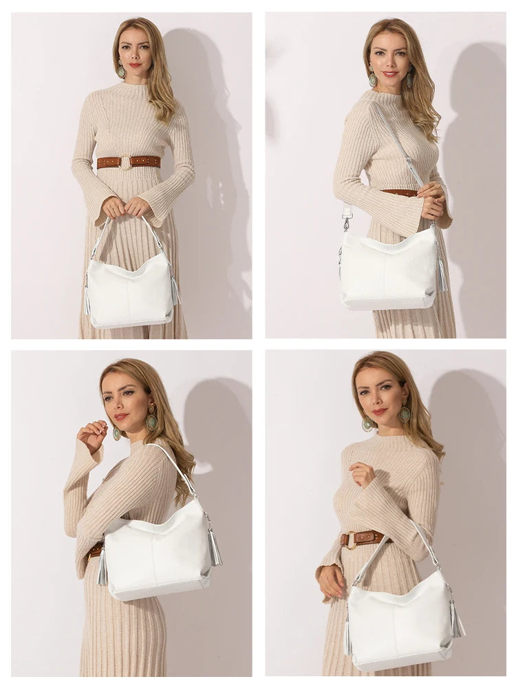 grand sac a main blanc