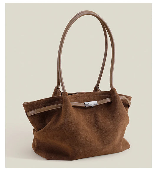 grand sac a main en daim