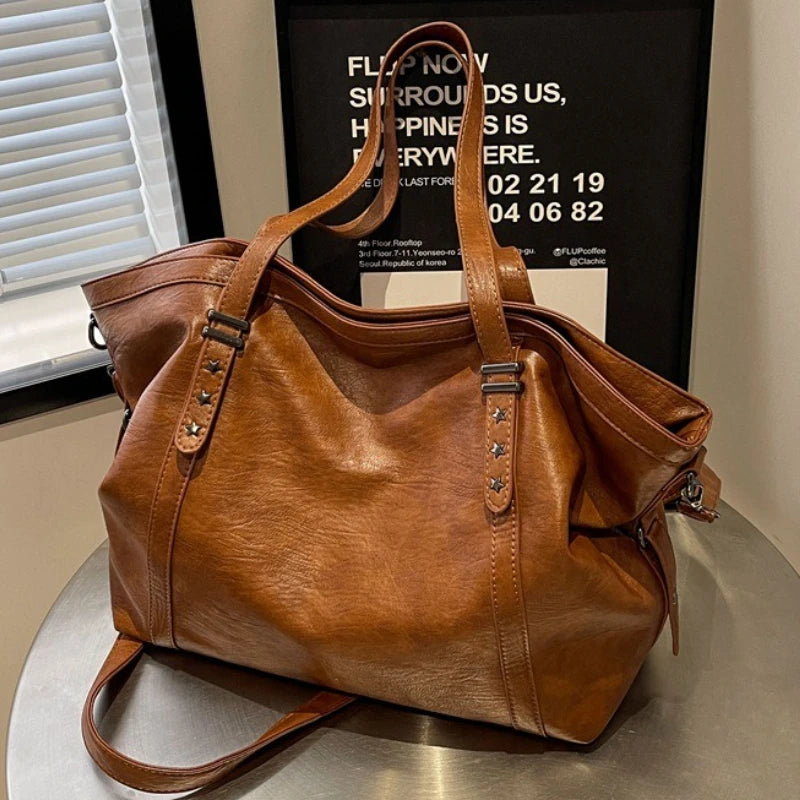 grand sac de cours marron