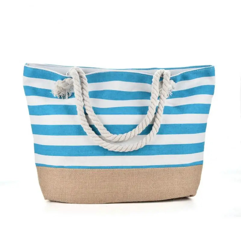 grand sac de plage raye