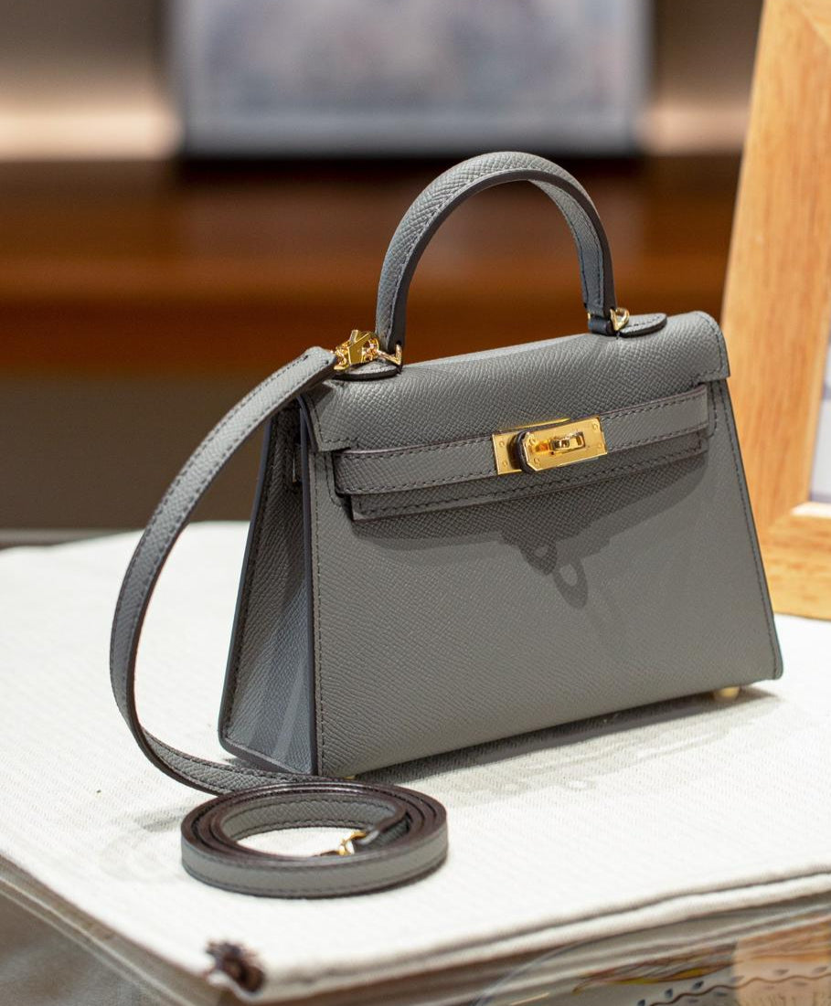 petit sac a main bandouliere gris
