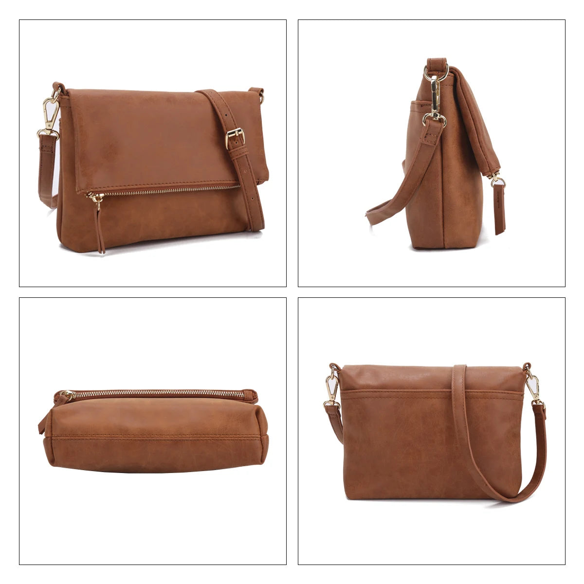 pochette en bandouliere femme marron