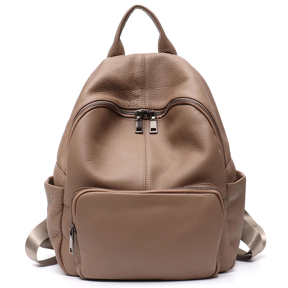 sac a dos femme elegant taupe