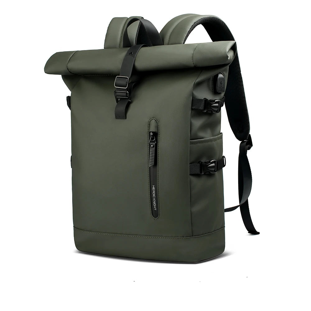 sac a dos kaki roll top