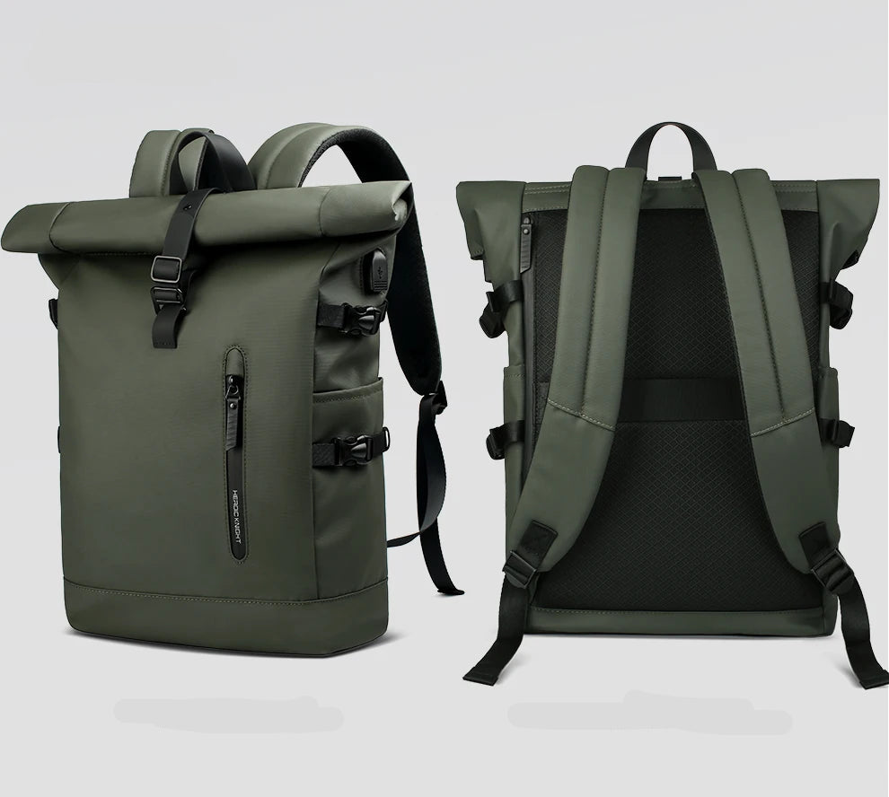 sac a dos roll top kaki