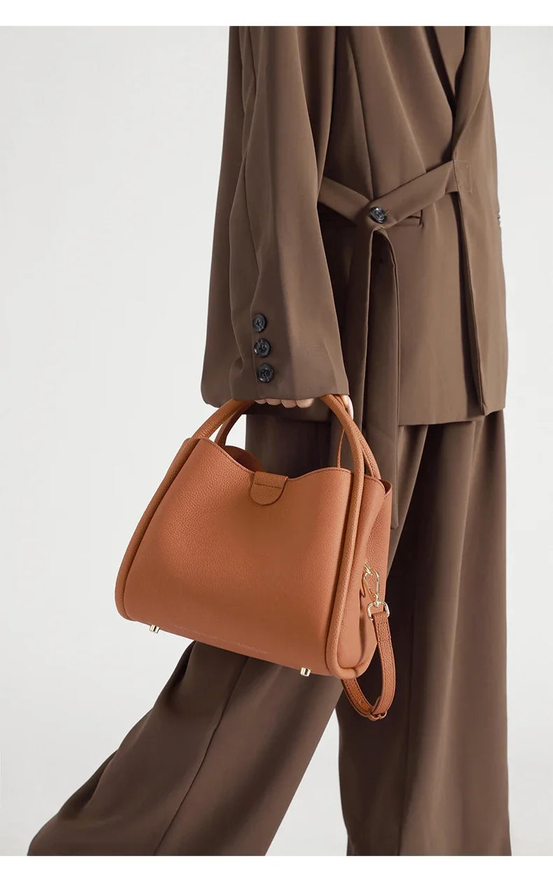 sac a main bandouliere cuir marron