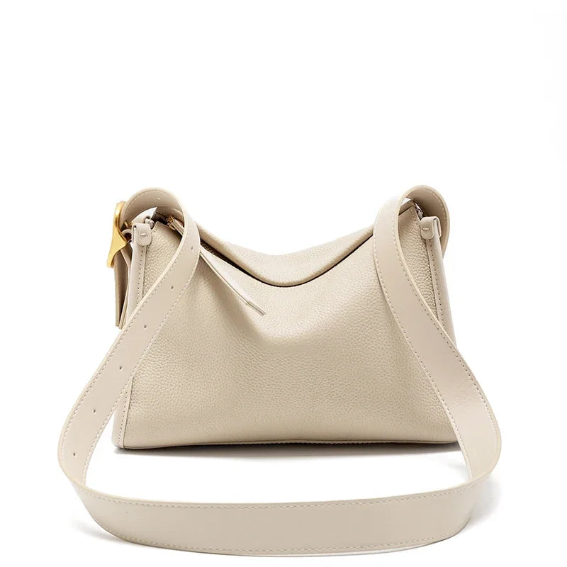 sac a main besace en cuir ecru