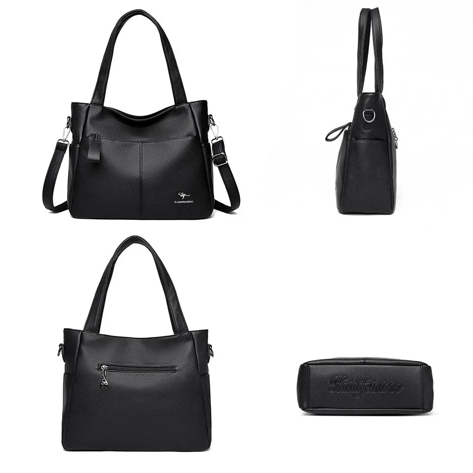 sac a main noir similicuir