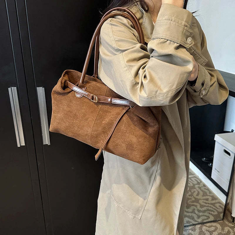 sac a main suedine porte epaule