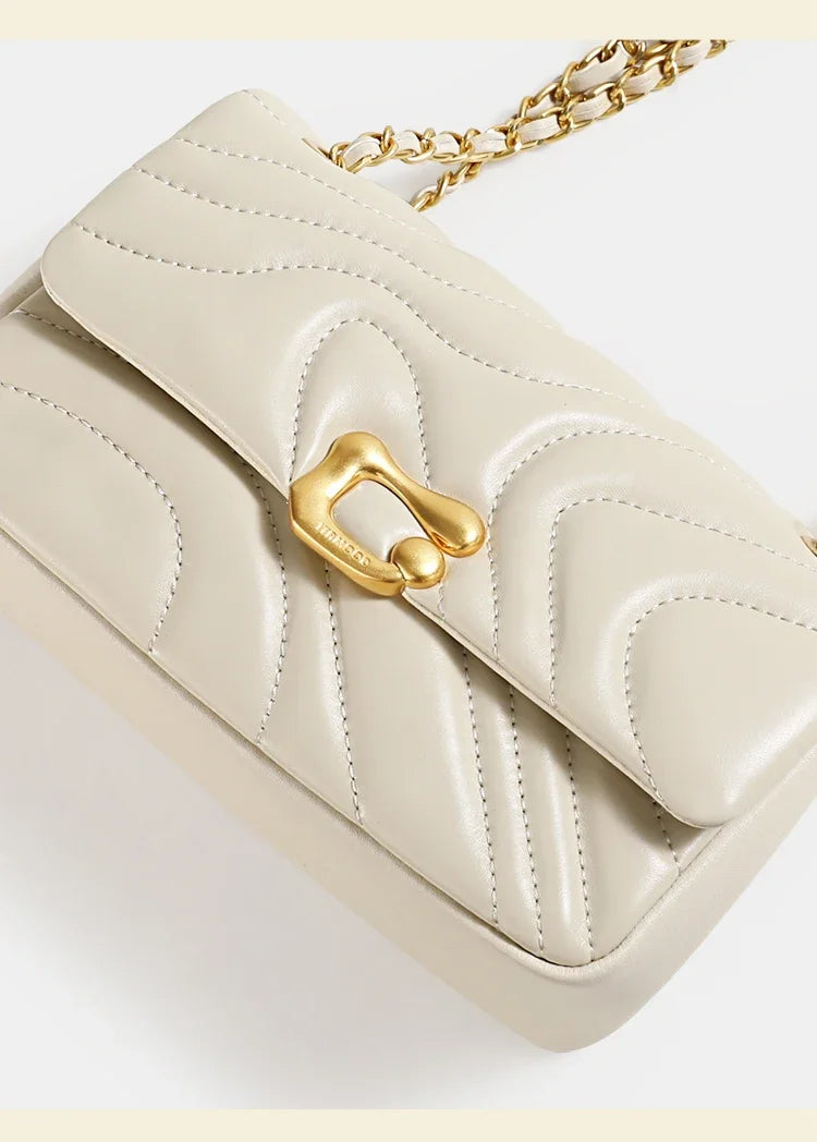 sac bandouliere matelasse beige