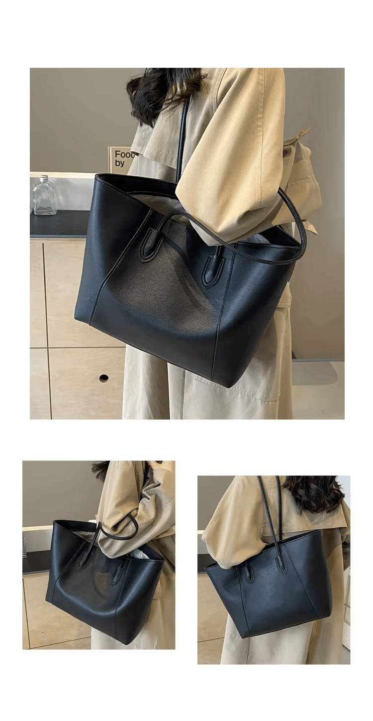 sac de cours noir porté