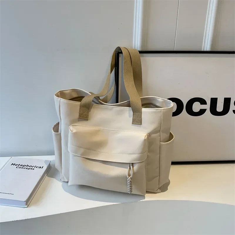 sac de cours en toile blanche