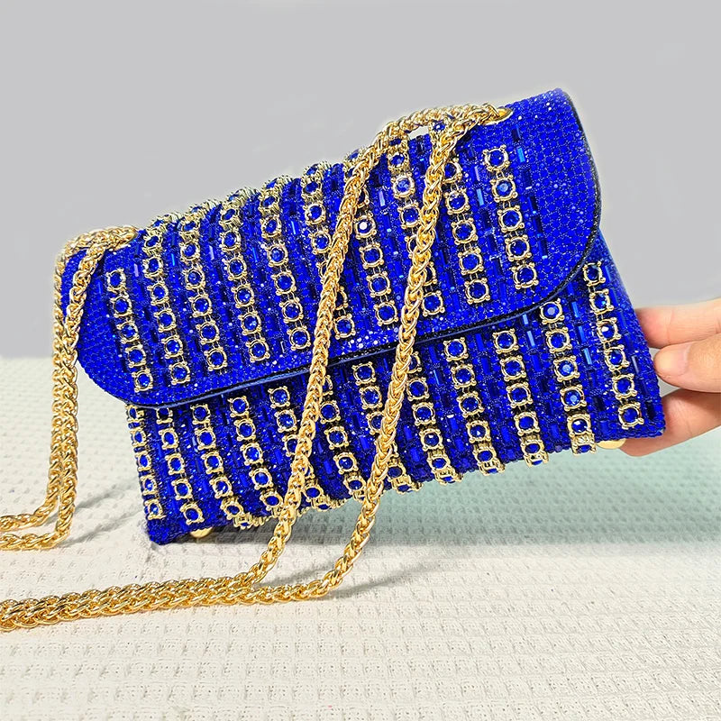sac de soiree bleu