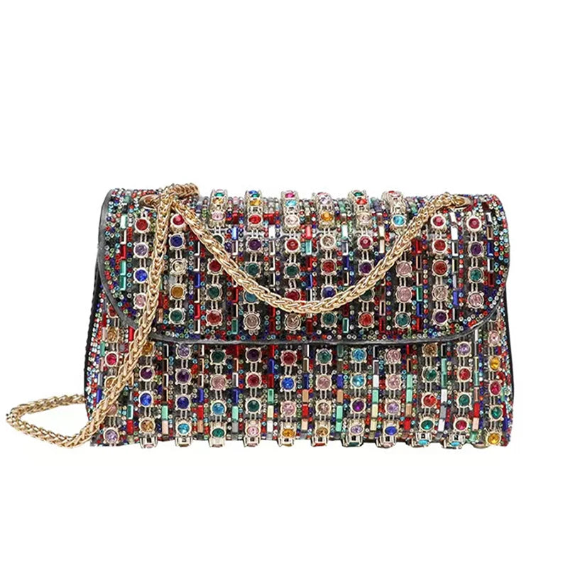 sac de soiree multicolor