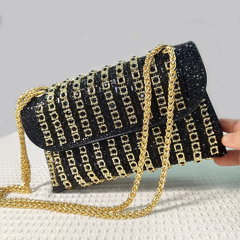 sac de soiree noir a paillettes