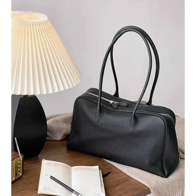 sac en cuir noir