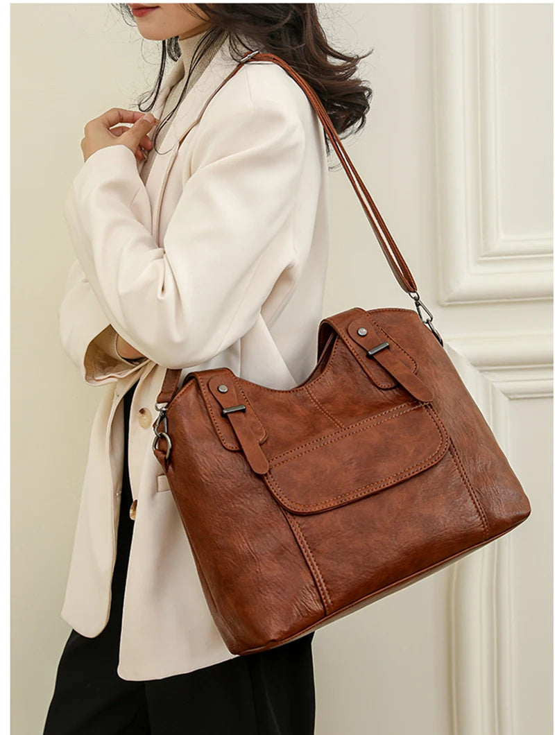 sac porte epaule camel en similicuir