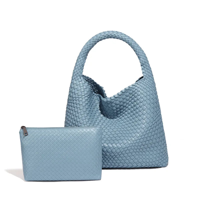 sac tresse femme bleu