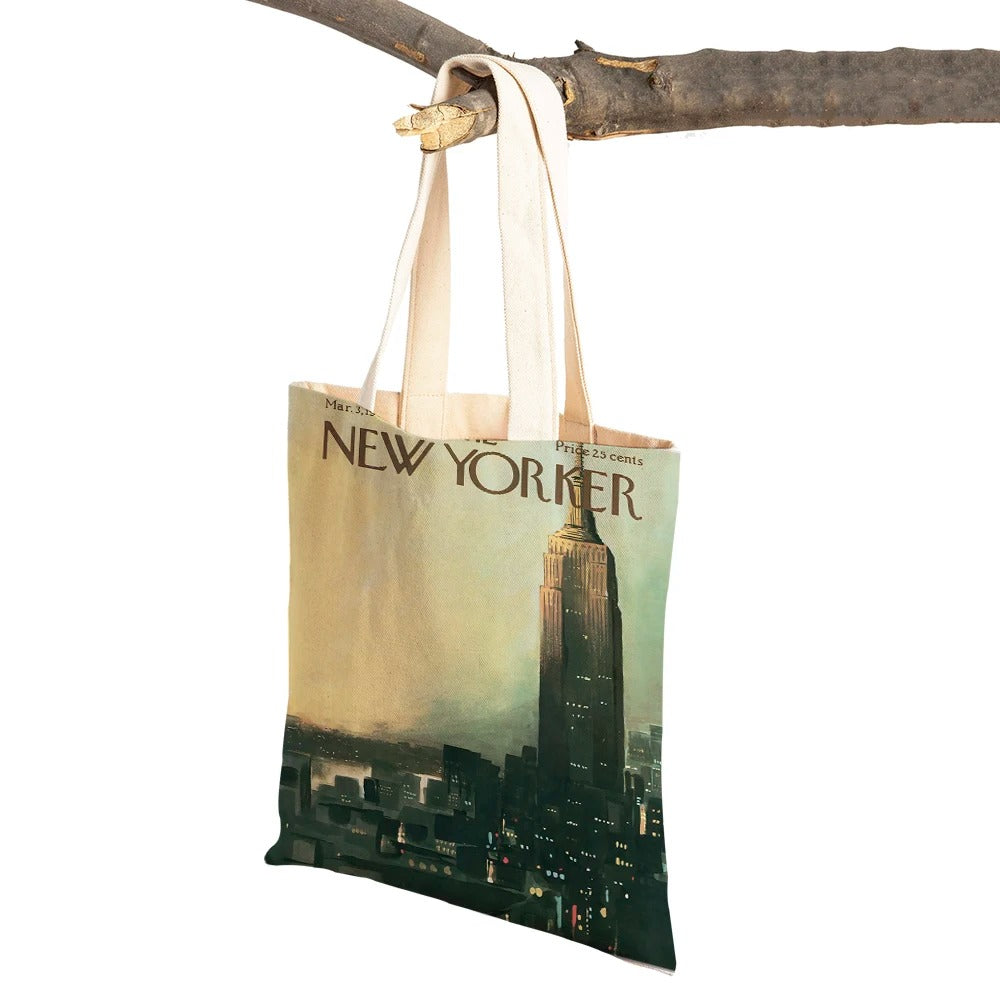 tote bag the new yorker empire state building