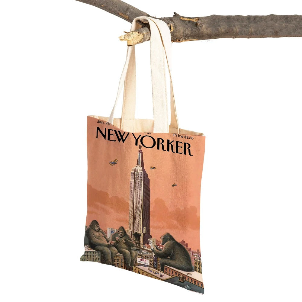 tote bag the new yorker monkey