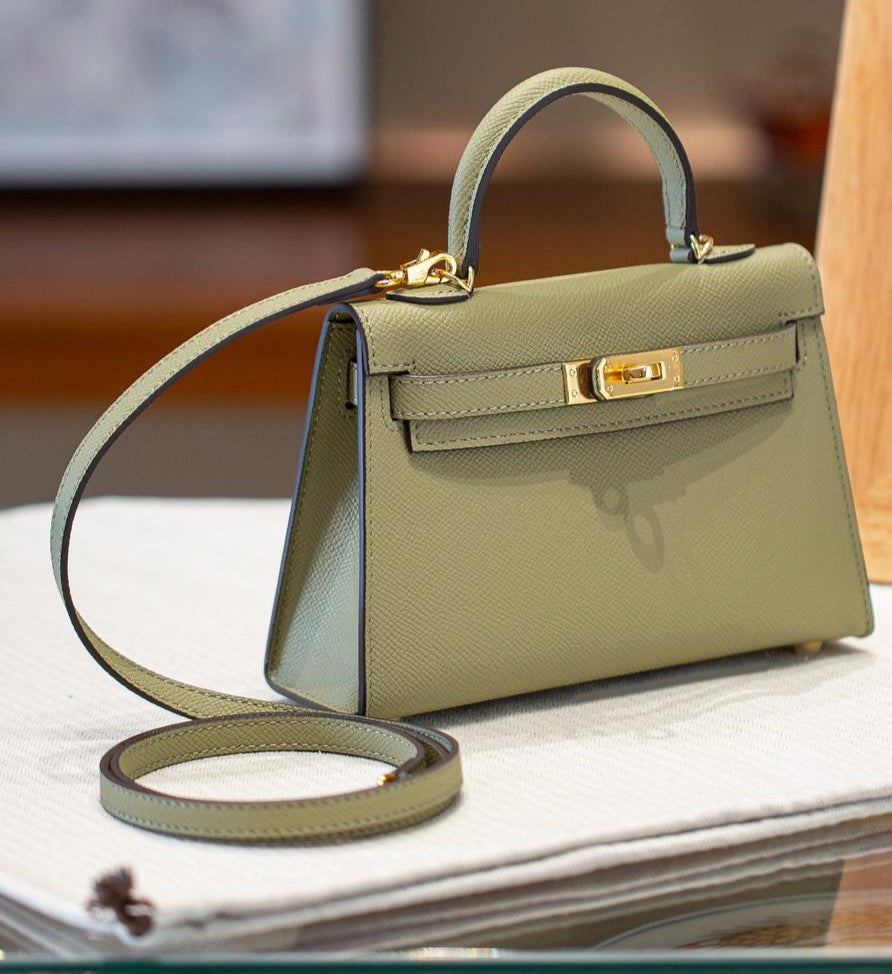 petit sac a main en cuir vert