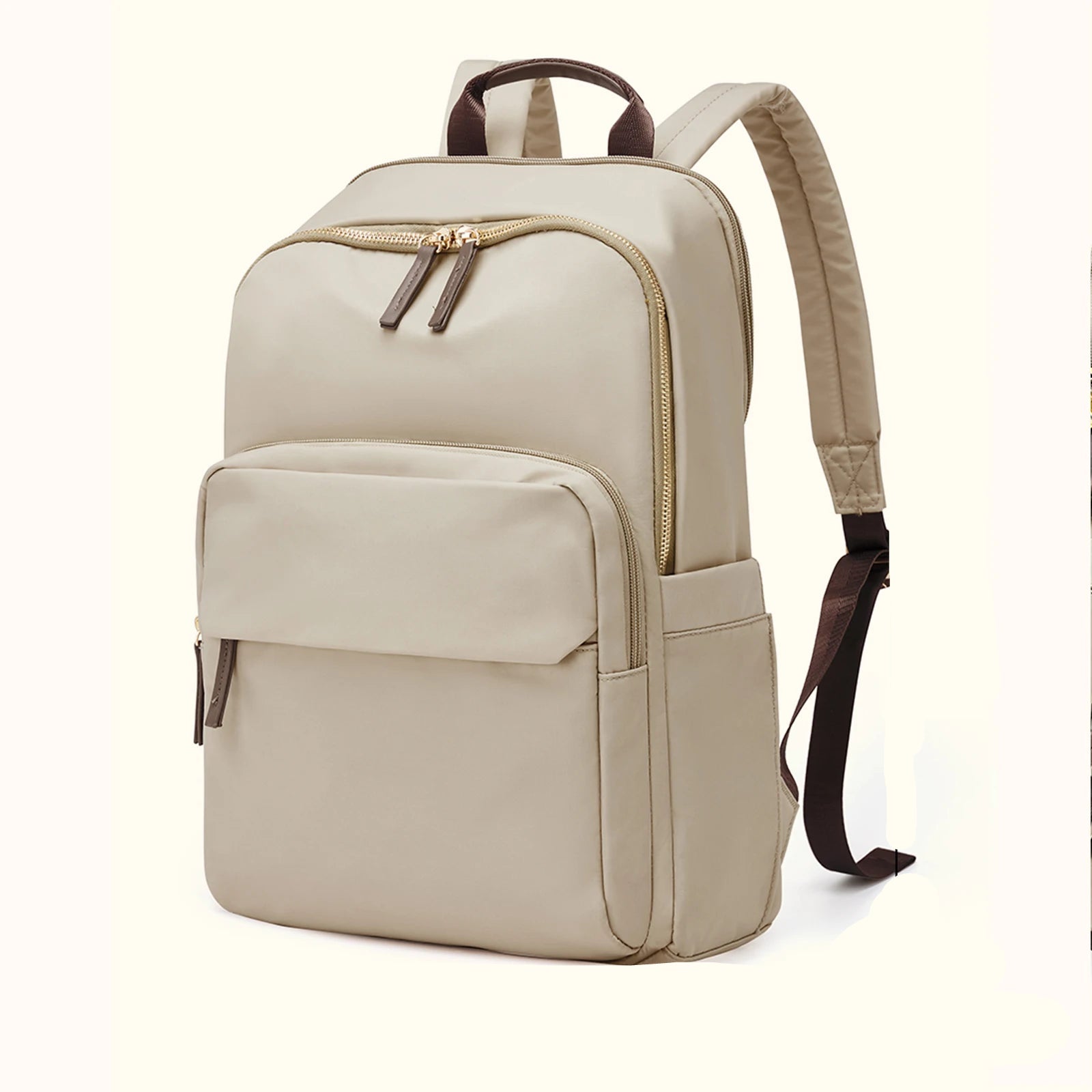 sac a dos femme beige