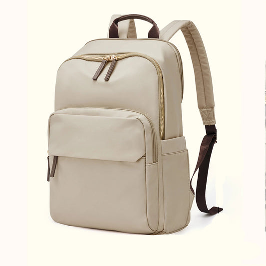 sac a dos femme beige