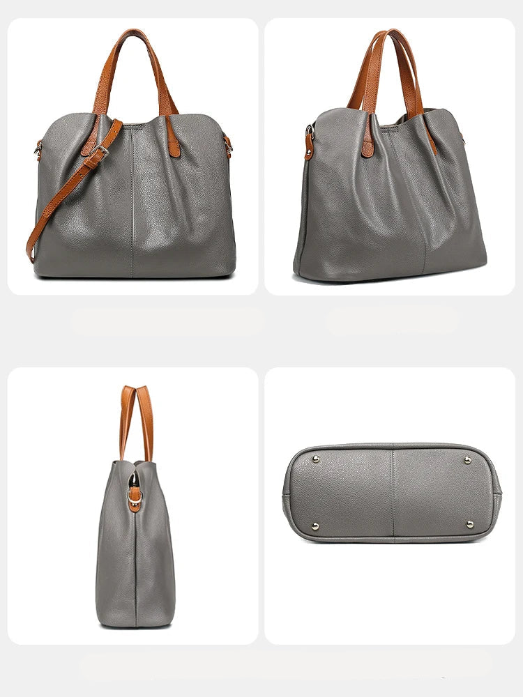 details du sac a main original en cuir
