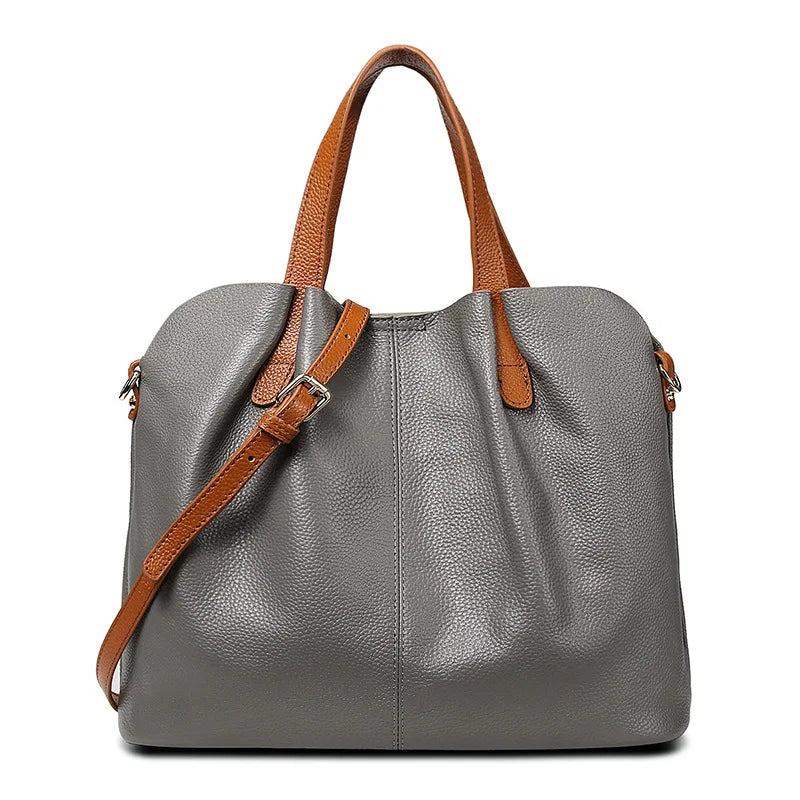 sac a main original en cuir gris