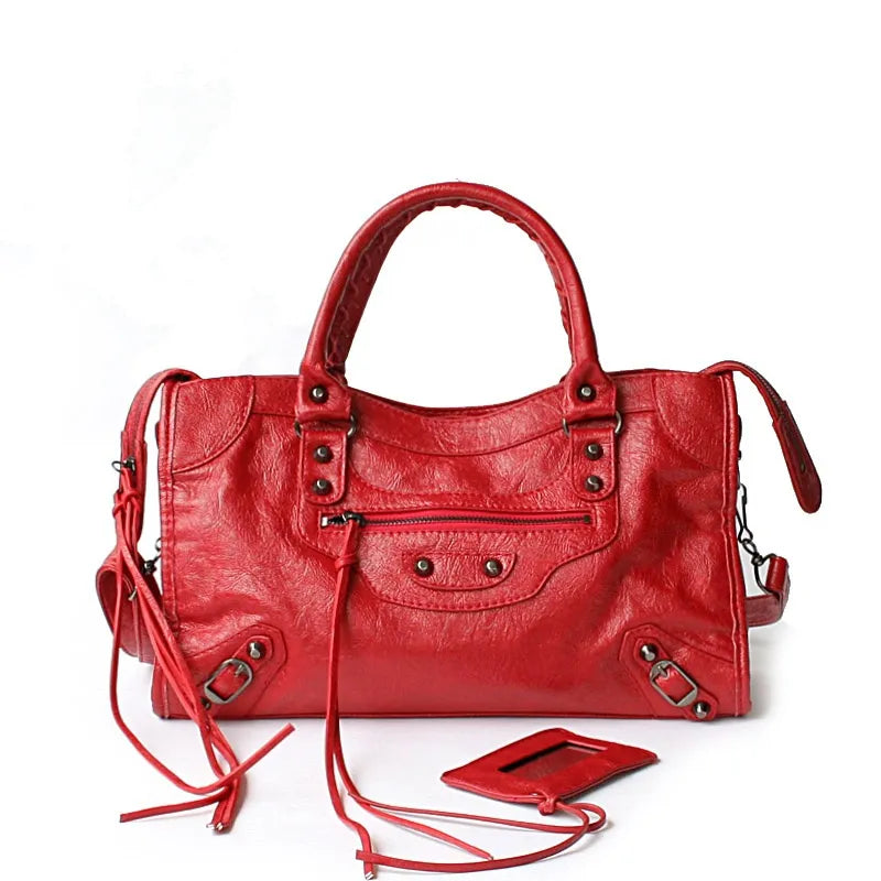 sac a main luxe rouge taille 38