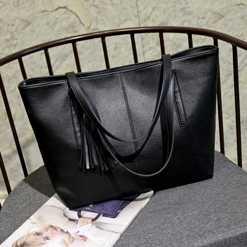 sac a main fourre tout noir femme