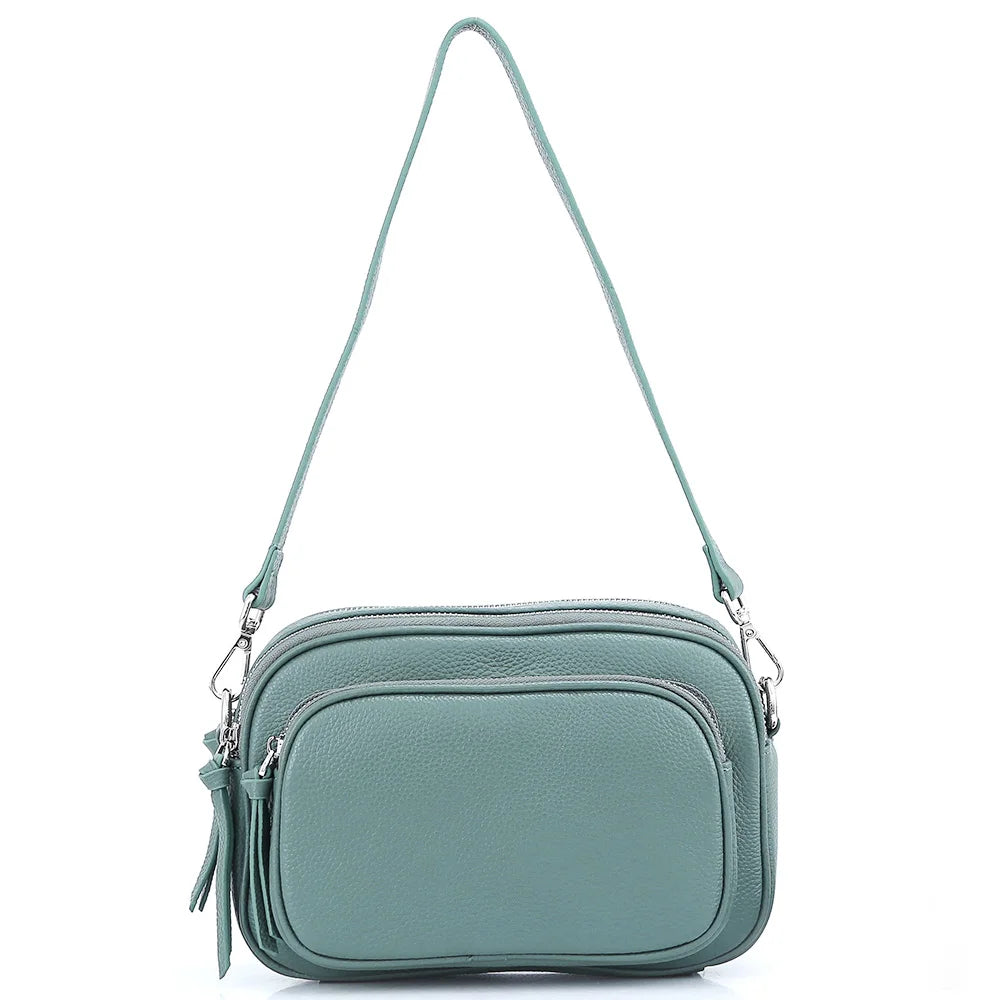 sac bandouliere femme bleu vert