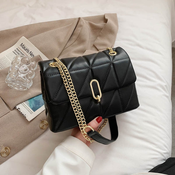 Sac à main noir avec boucle métal - Sacs à main Femme Sac à main noir avec boucle métal - Sacs à main Femme