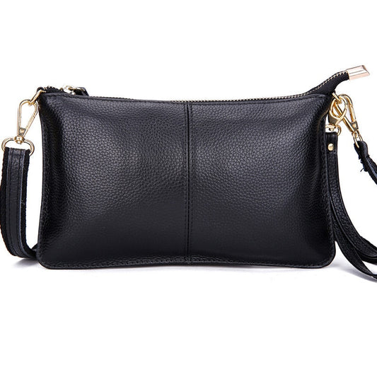 sac bandouliere cuir graine noir