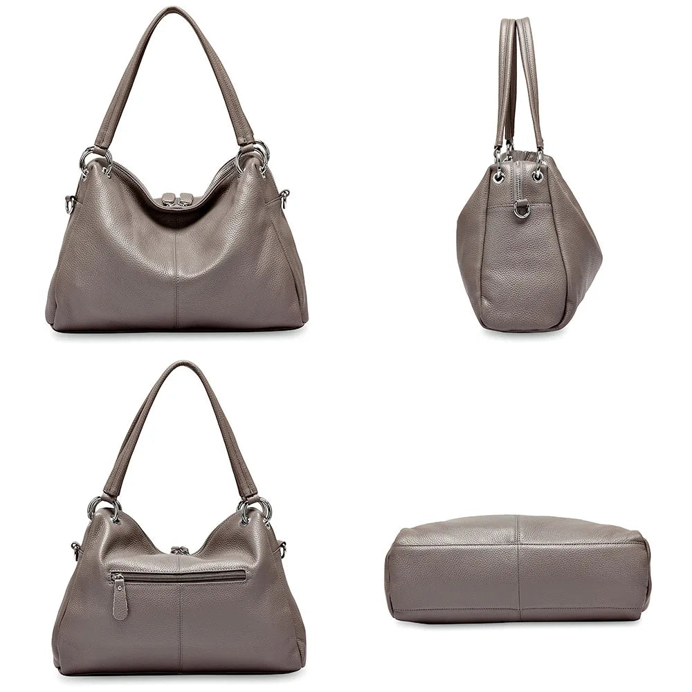 details du sac a main en bandouliere en cuir