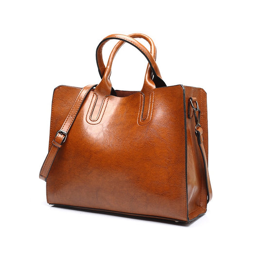 sac a main cuir marron