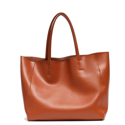 grand sac a main cuir de vache camel