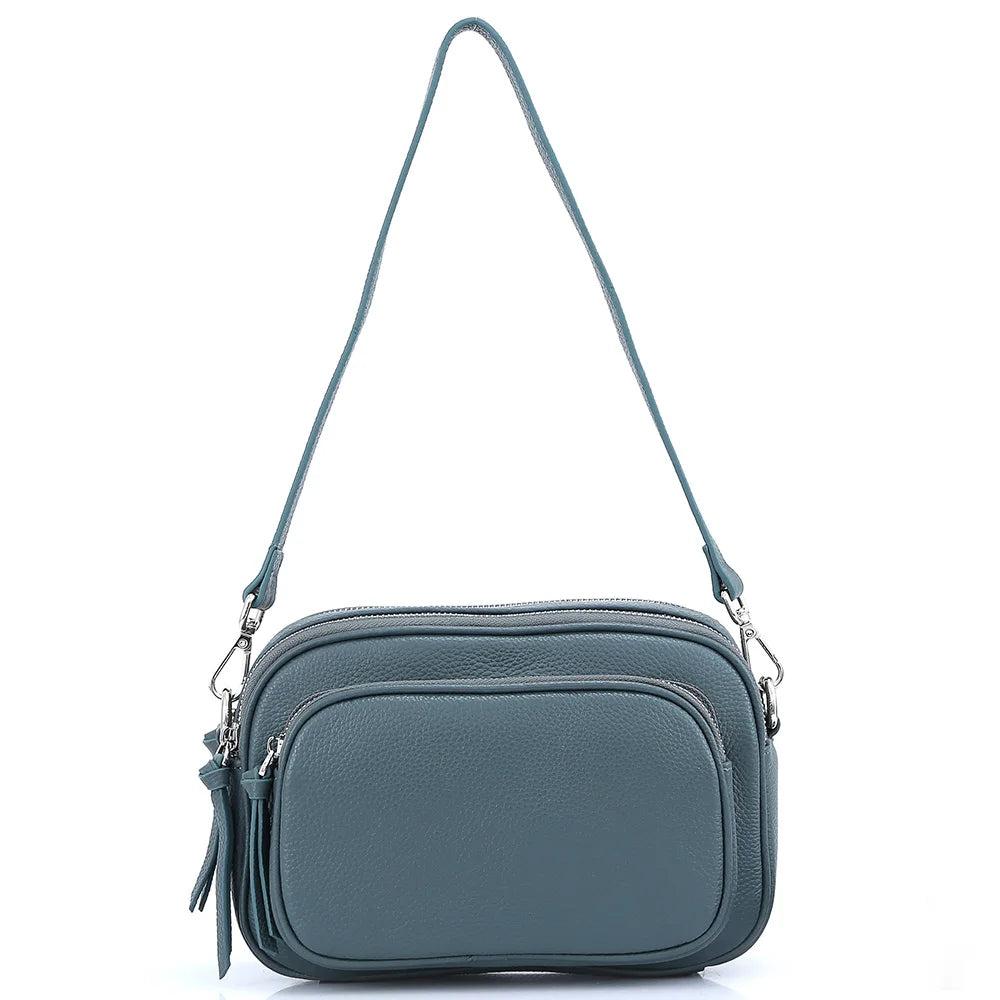 sac bandouliere femme bleu canard