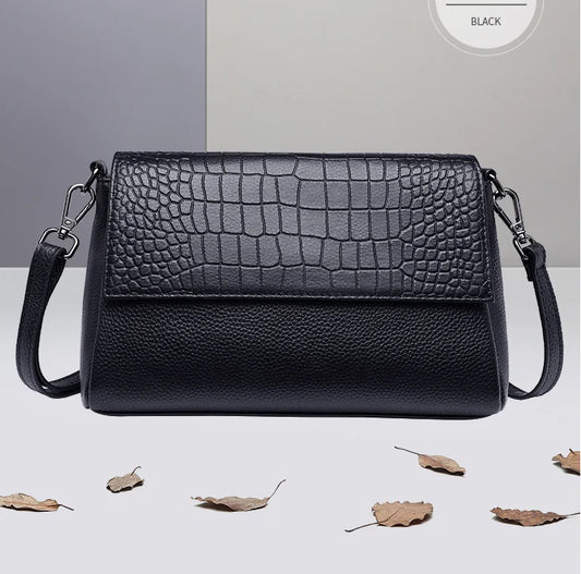 sac bandouliere cuir croco